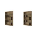 Ver imagem 4 de Estante para Livros 4 Prateleiras 181cmx240cm Home Office Espresso Móveis