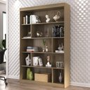 Ver imagem 6 de Kit 2 Estantes Multiuso de Livros 120CMX181CM Home Office Yescasa Marrom