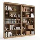 Ver imagem 2 de Kit 2 Estantes Multiuso de Livros 120CMX181CM Home Office Yescasa Marrom