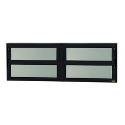Janela de Alumínio Basculante 2 Seções 40x150cm Vidro Mini Boreal Elite Brimak - 1