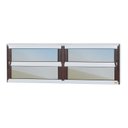 Ver imagem 1 de Janela de Alumínio Basculante 2 Seções 40x150cm Vidro Espelhado Elite Brimak