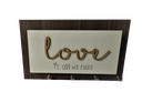 Ver imagem 1 de Porta Chaves Cartas Love Madeirado