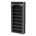 Ver imagem 3 de Sapateira Gigante com 10 Prateleiras Organizador Desmontável para Roupas, Tênis e Calçados com Zíper