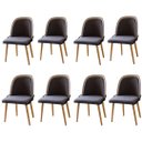 Ver imagem 5 de Conjunto 8 Cadeiras Tayse Decorativa Estofada Anatomica para Sala de Jantar e Cozinha- Tecido Boucle