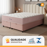 Cama Box Baú Casal Colchão Casal Queen Rosé Molas Ensacadas 158x198x28cm - 4