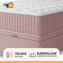 Ver imagem 7 de Cama Box Baú Casal Colchão Casal Queen Rosé Molas Ensacadas 158x198x28cm