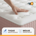 Ver imagem 6 de Cama Box Baú Casal Colchão Casal Queen Rosé Molas Ensacadas 158x198x28cm