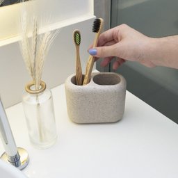 Porta Escova de Dente Sand de Resina OIKOS - 3