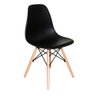 Kit 5 Cadeiras Charles Eames Eiffel Dkr Wood Preto - 3