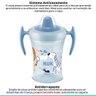Copo de Treinamento Infantil Alça e Bico de Silicone 230ml Para Bebê +6 Meses Animais Nuk - Azul - 2