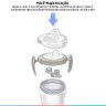 Copo de Treinamento Infantil Alça e Bico de Silicone 230ml Para Bebê +6 Meses Animais Nuk - Azul - 4