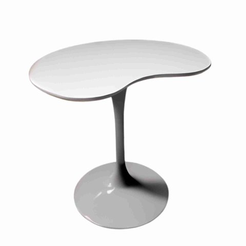 Mesa de Jantar Tulipa Saarinen Organica Malu 80cm Laca Cinza