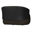 Ver imagem 3 de Poltrona Namoradeira Sofá Orgânico 2 Lugares Beatriz Suede Composê Corino Preto - Suede Marrom
