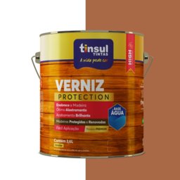 Verniz Base Àgua Imbuia Brilhante 3,6l | Tinsul - 2