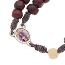 Ver imagem 3 de Terço Santas Chagas de Jesus 26cm Folheto Contas 6mm