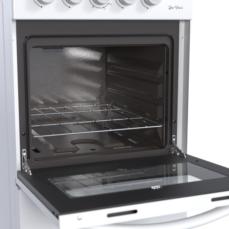 FOGAO 4 BOCAS VENAX DA VINCI MESA INOX GIII BRANCO GLP - 3