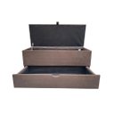 Ver imagem 3 de RECAMIER PUFF BAÚ SAPATEIRA E GAVETA 90 CM PARA CAMA DE SOLTEIRO- MARROM