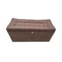 Ver imagem 4 de RECAMIER PUFF BAÚ SAPATEIRA E GAVETA 90 CM PARA CAMA DE SOLTEIRO- MARROM