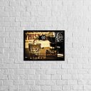 Ver imagem 1 de Quadro Garrafa Jack Daniel's 24x18cm - com vidro:Madeira preta