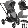 Carrinho Moises Bebe Conforto Base Isofix Kiddo Sunny Grafite - 1