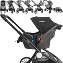Ver imagem 3 de Carrinho Moises Bebe Conforto Base Isofix Kiddo Sunny Grafite