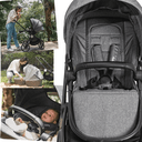 Ver imagem 4 de Carrinho Moises Bebe Conforto Base Isofix Kiddo Sunny Grafite