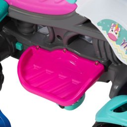 Carrinho de Passeio Infantil Quadriciclo com Haste e Pedal Cor:menina - 8