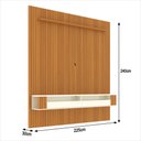 Ver imagem 3 de Painel Ripado para Tv até 75 Polegadas Intense com Nicho 225cm