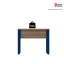 Ver mais imagens de Escrivaninha Mesa Escritório PE25 90cm Walnut e Azul Delrei Cinza