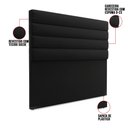 Ver imagem 6 de Cabeceira California para Cama Box Queen 160 cm Suede Preto - D’Rossi