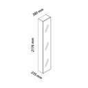 Ver imagem 3 de Cristaleira Torre Luminare Reflecta Led 100% Mdf Naturale - Gelius