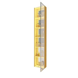 Cristaleira Torre Luminare Reflecta Led 100% Mdf Naturale - Gelius - 2
