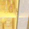 Cristaleira Torre Luminare Reflecta Led 100% Mdf Naturale - Gelius - 4