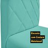 Kit 8 Cadeiras de Jantar Estofadas Madeira Maciça Londres Veludo Azul Tiffany - SOFA STORE - 8