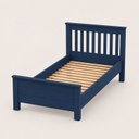 Ver imagem 2 de Cama de Solteiro de Madeira Maciça Ecoconfort - Azul Escuro