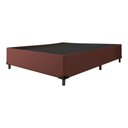 Ver imagem 2 de Base Cama Box Casal Suede Marrom 138x188
