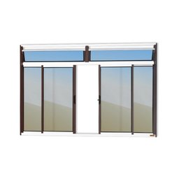 Janela Plus 4 Folhas com Bandeira Vidro Reflex 120cm x 200cm Brimak - 1