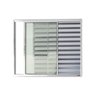 Janela de Aluminio Veneziana de Correr 100x150cm 3 Folhas com Vidro Liso Confort Brimak - 1