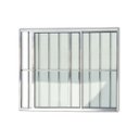 Ver imagem 1 de Janela de Aluminio de Correr 100x150cm 2 Folhas com Grade e Vidro Liso Confort Brimak