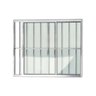Janela de Aluminio de Correr 100x150cm 2 Folhas com Grade e Vidro Liso Confort Brimak - 1