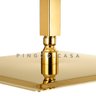 Ducha Chuveiro Inox 40 cm com Braço 40cm Mundaú Pingoo.casa - Dourado - 4
