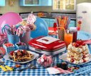 Ver imagem 5 de Máquina para Waffle Retrô Party Time 220v Ariete Vermelha