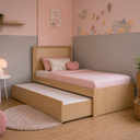 Ver imagem 4 de Bicama Infantil Solteiro com Palinha Linha Indy em MDF