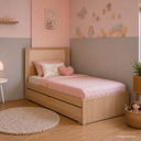 Ver imagem 6 de Bicama Infantil Solteiro com Palinha Linha Indy em MDF