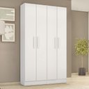 Ver imagem 3 de Kit com 2 Armários Multiuso Escritório NT4045 4 Portas e Prateleiras Branco