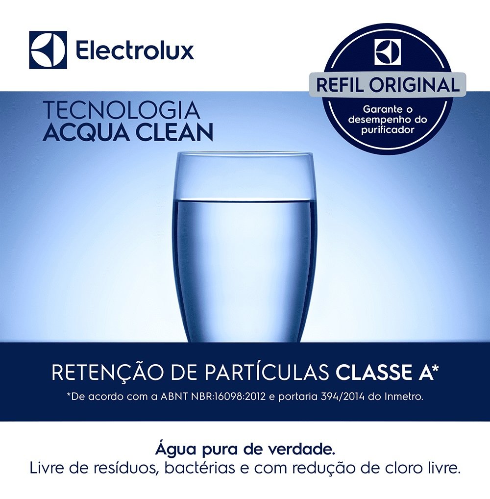 3 Unidades Refil Longa Duração para Filtro de Água Pa21g Pa26g Pa31g Original Electrolux 41033753 - 10