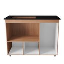 Ver imagem 3 de Balcão para Cooktop 5 Bocas com 3 Portas Ana Savana/off White - Moblis