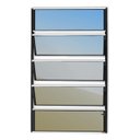 Ver imagem 1 de Janela de Alumínio Basculante 100x80cm Vidro Espelhado Master Brimak