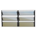 Ver imagem 1 de Janela de Alumínio Basculante 2 Seções 60x150cm Vidro Espelhado Plus Brimak