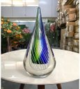 Ver imagem 5 de Gota Murano Azul Peça Grande para Decoração Sala com 28cm, Peça Decorativa.